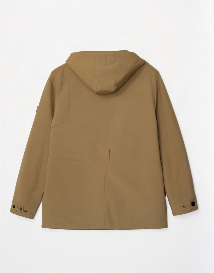 Jack Wolfskin Veste utilitaire à capuche pour femme UK 14/16 Large Kaki Polyester