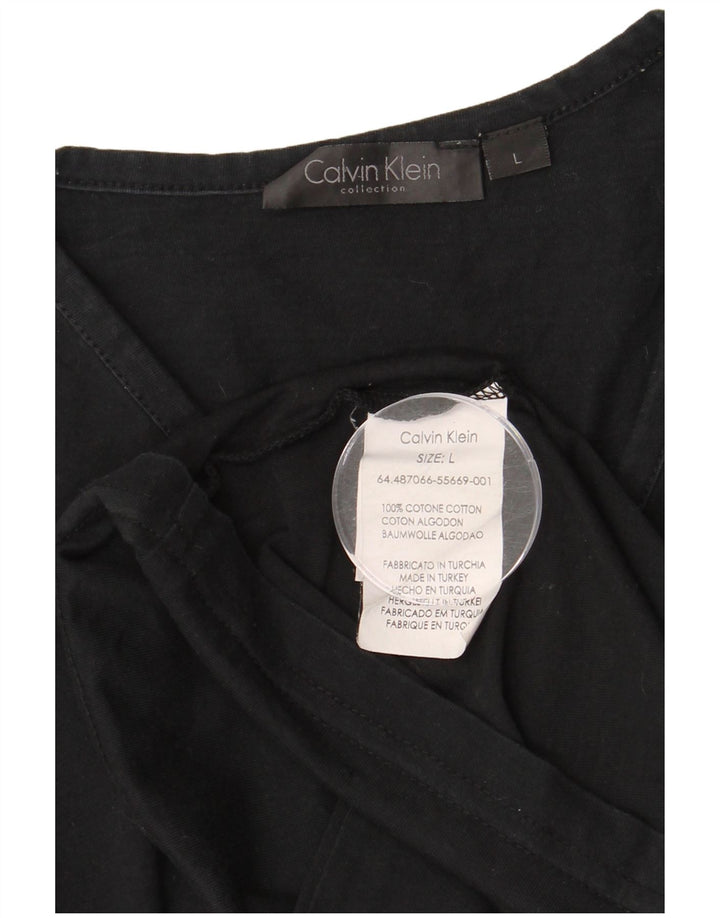 CALVIN KLEIN T-Shirt Graphique Homme Grand Noir Coton