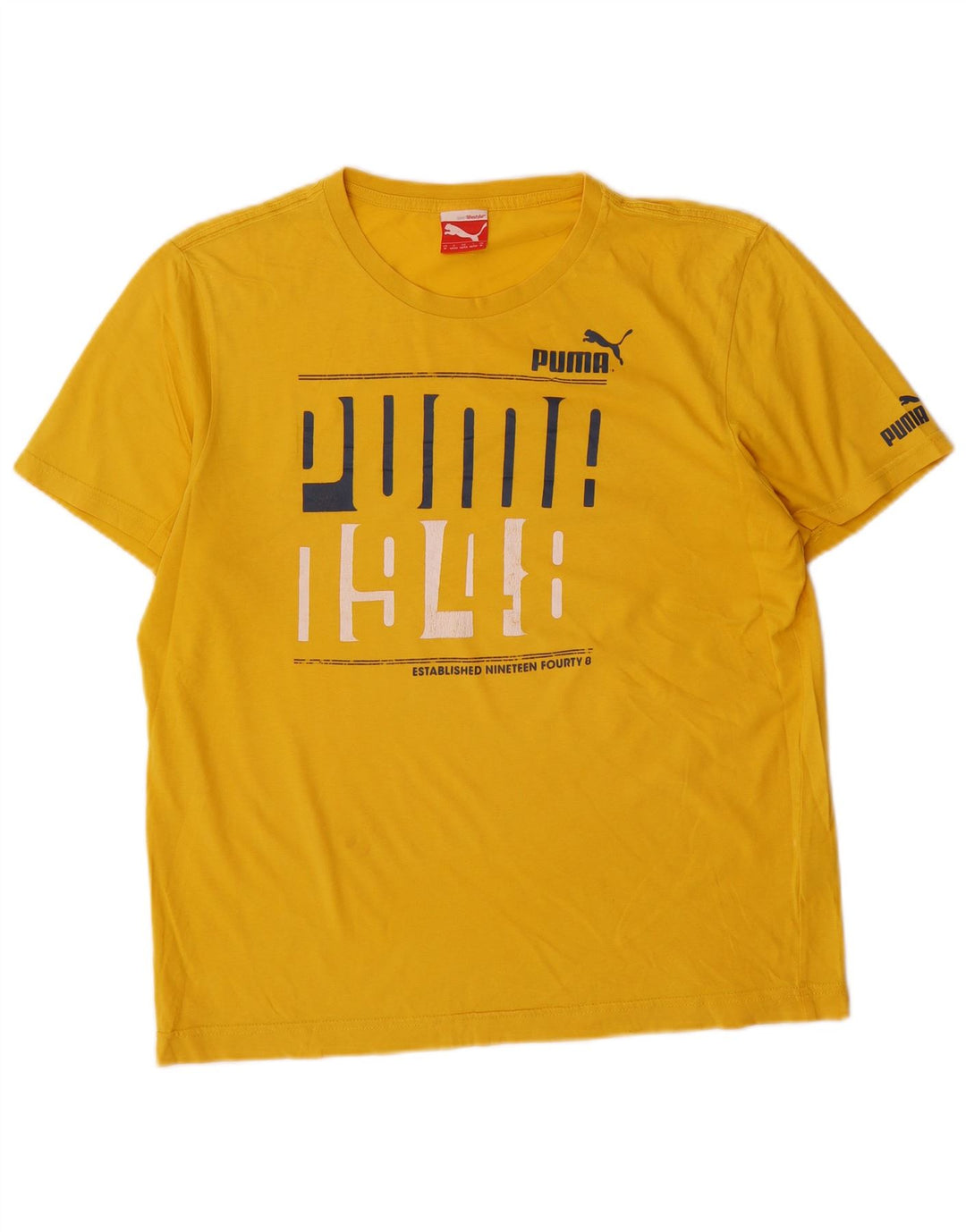 Puma Tee-Shirt Graphic Homme Jaune Moyen