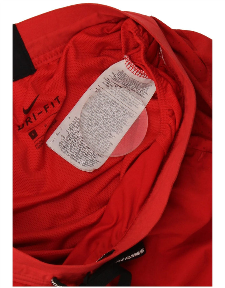 Nike Short de sport Dri Fit pour femme UK 8 Small Rouge Polyester