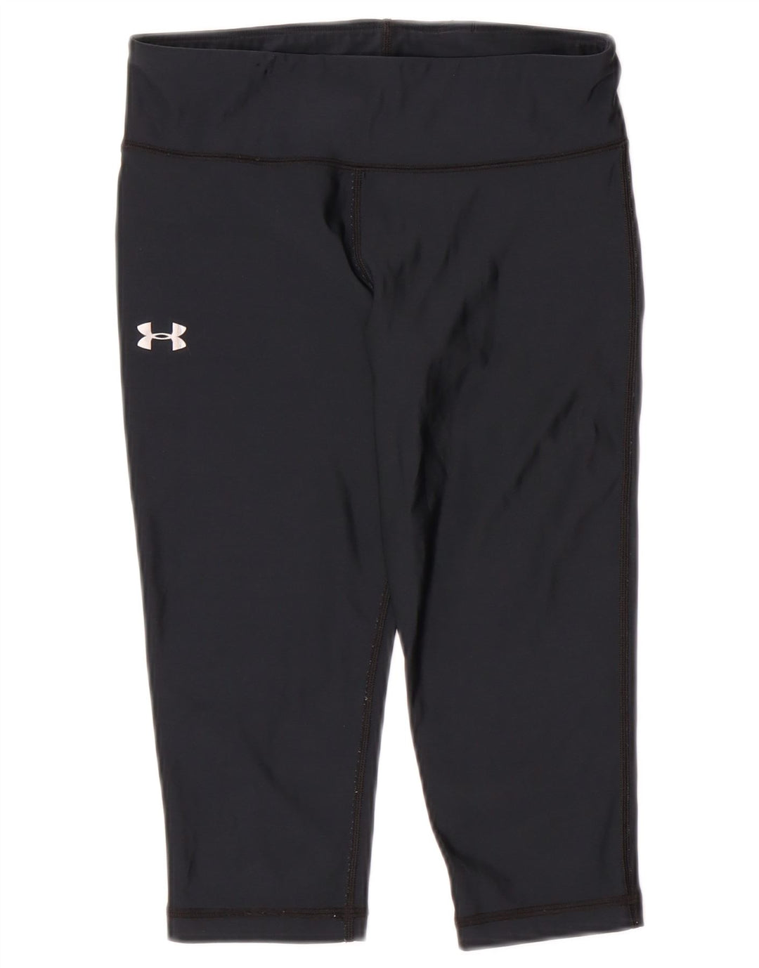 UNDER ARMOUR Legging Capri Heat Gear pour femme UK 8 Small Bleu marine