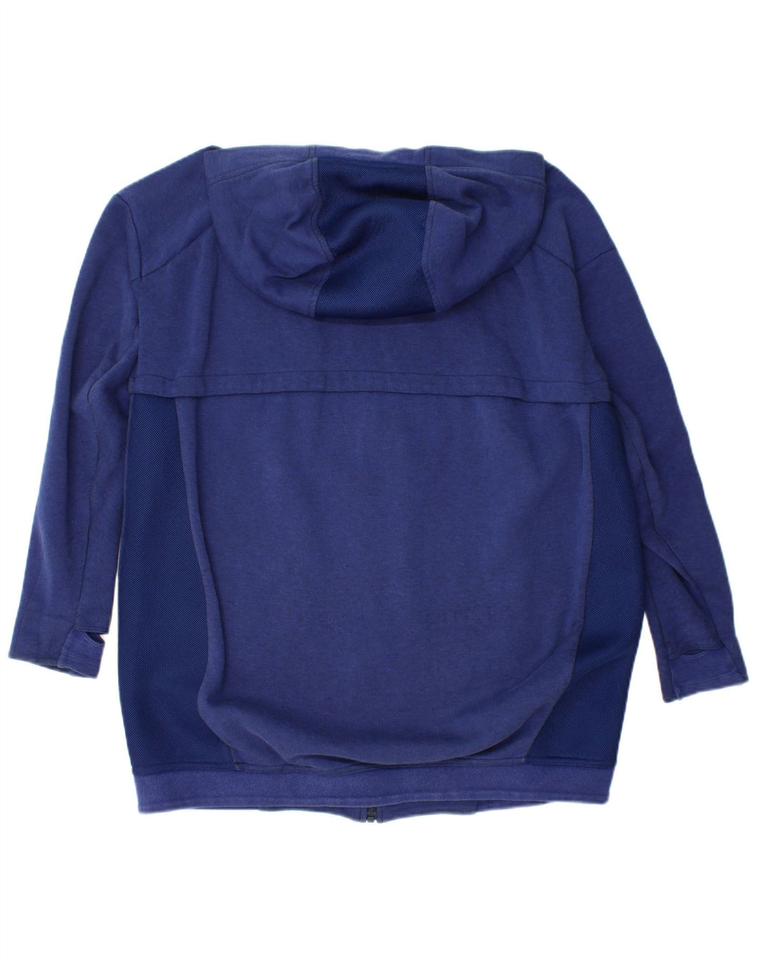 NIKE Pull à capuche zippé en coton color block bleu moyen pour homme