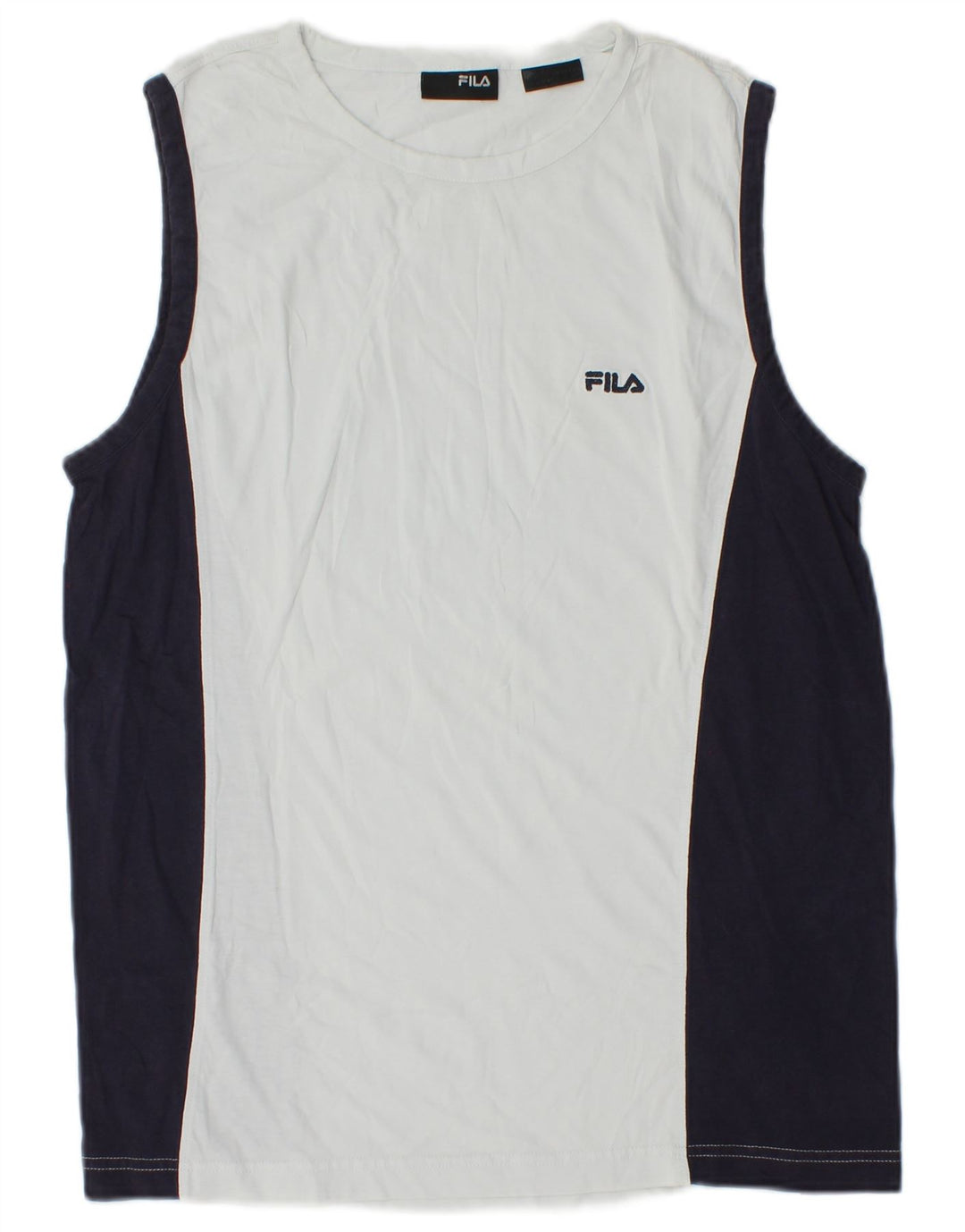 Fila Débardeur Homme Petit Blanc Colourblock