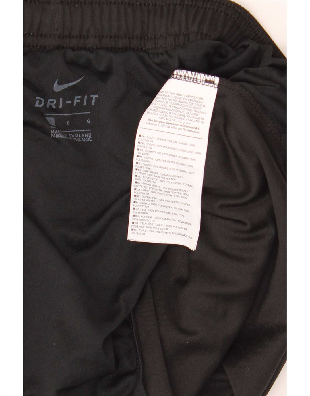 Short de sport Nike Dri Fit pour hommes, grand, noir, polyester