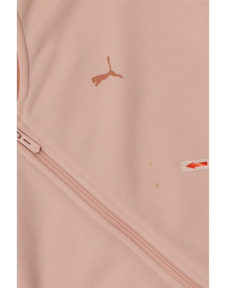 Puma Veste de survêtement graphique pour femme UK 12 Rose moyen Colourblock