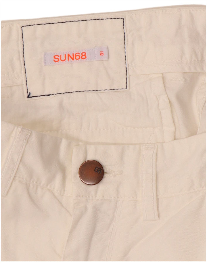 Sun68 Short Chino W31 Femme Blanc Moyen