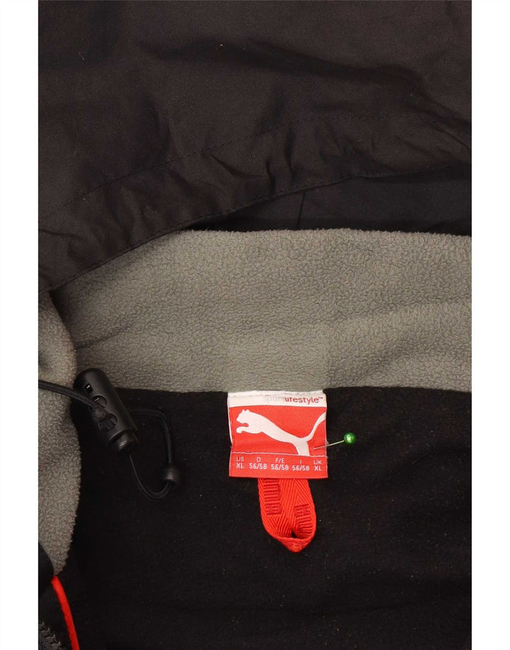 Puma Veste coupe-vent à capuche pour homme UK 42 XL Noir