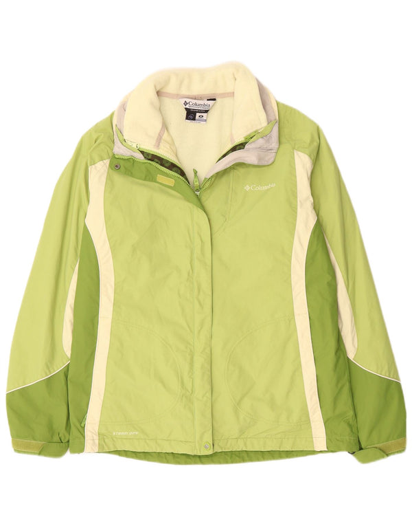 COLUMBIA Veste coupe-vent Interchange pour femme UK 14 Vert moyen