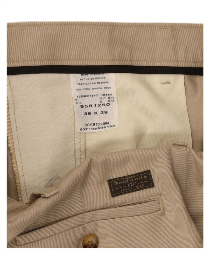 LEE Pantalon Chino Homme W36 L29 Beige Coton