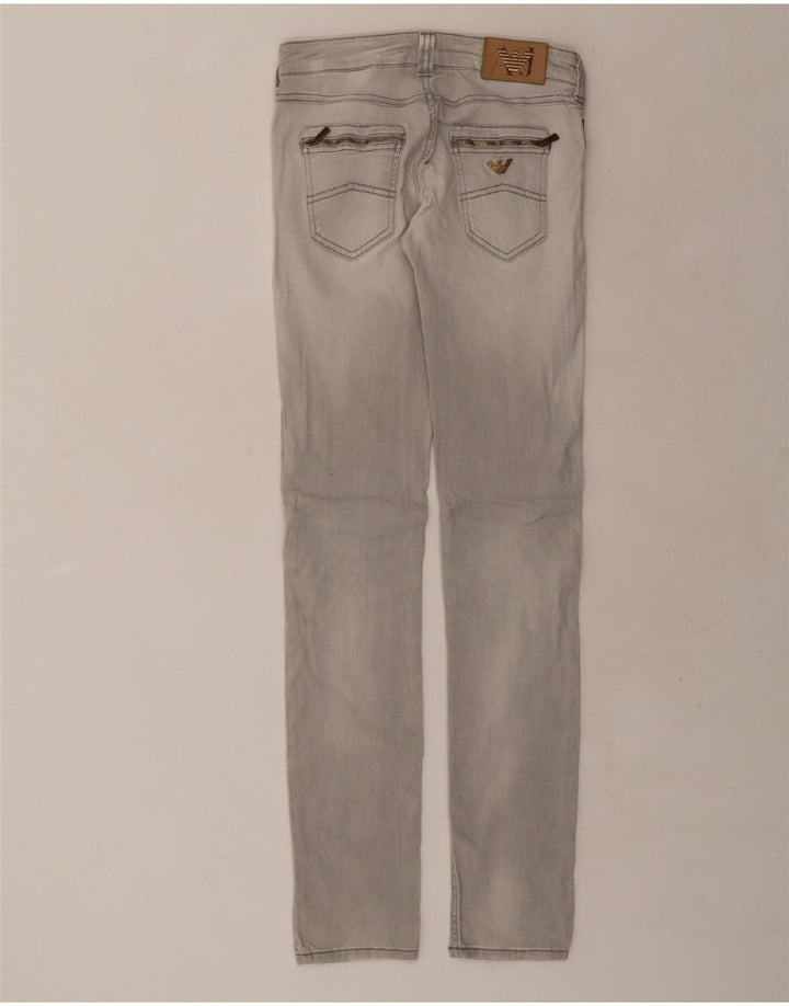 ARMANI Jean Slim Femme W26 L32 Gris Coton