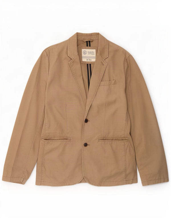 Fat Face Veste blazer à 2 boutons pour homme UK 38 Coton beige moyen