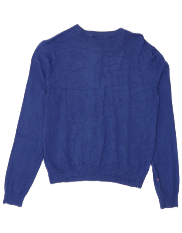 Marks & Spencer Pull cardigan court pour femme UK 12 Bleu moyen Viscose