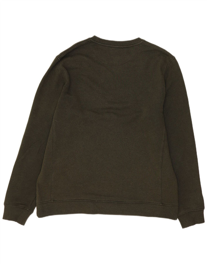 Lyle & Scott Sweat-Shirt Graphique Homme Kaki Moyen Coton