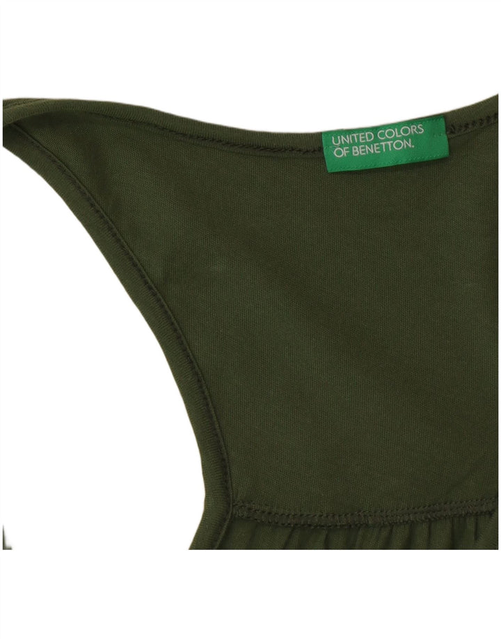 Benetton Débardeur Femme UK 6 XS Vert