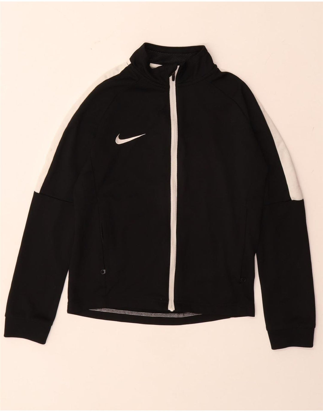 NIKE Veste de survêtement Dri Fit pour garçon 8-9 ans Petit Noir Colorblock