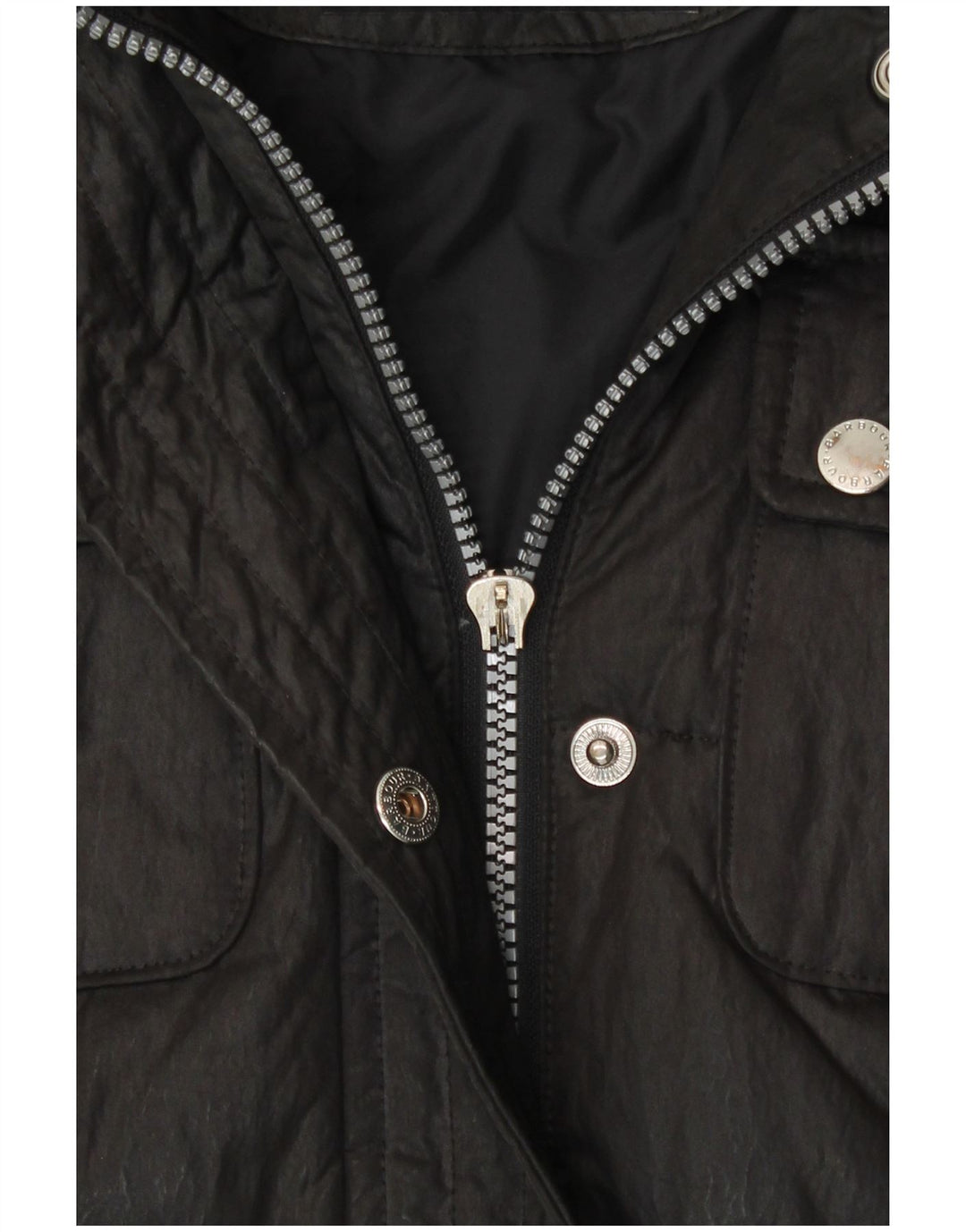 Barbour Manteau rembourré pour femme UK 12 Coton noir moyen
