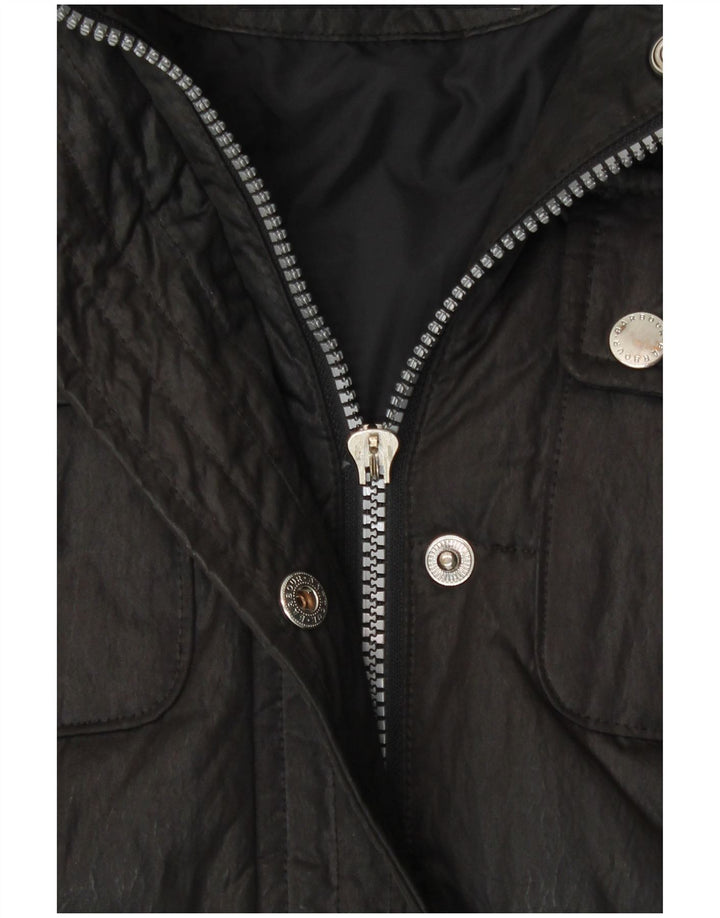 Barbour Manteau rembourré pour femme UK 12 Coton noir moyen