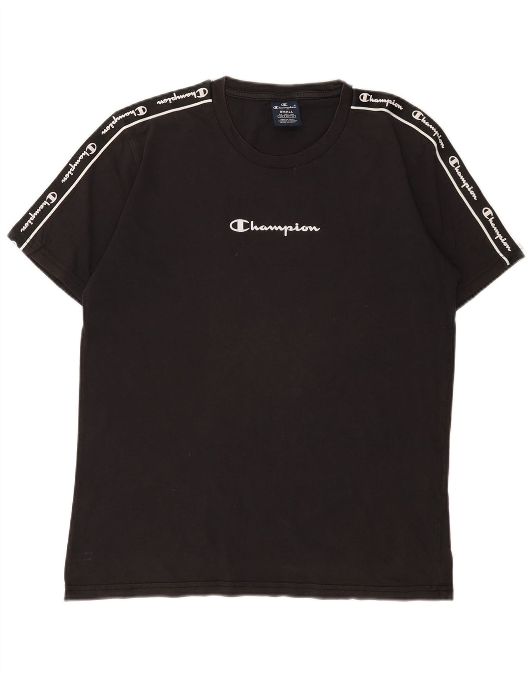 Champion T-Shirt Graphique Homme Petit Noir Coton