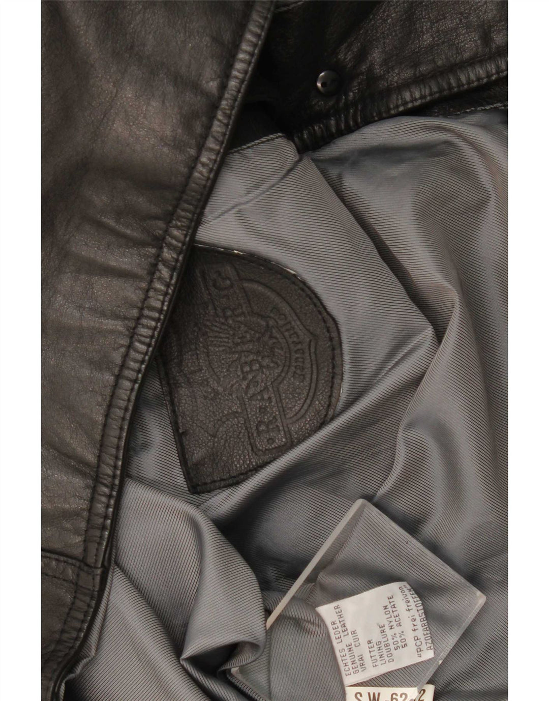 gilet en cuir homme vintage XL cuir noir