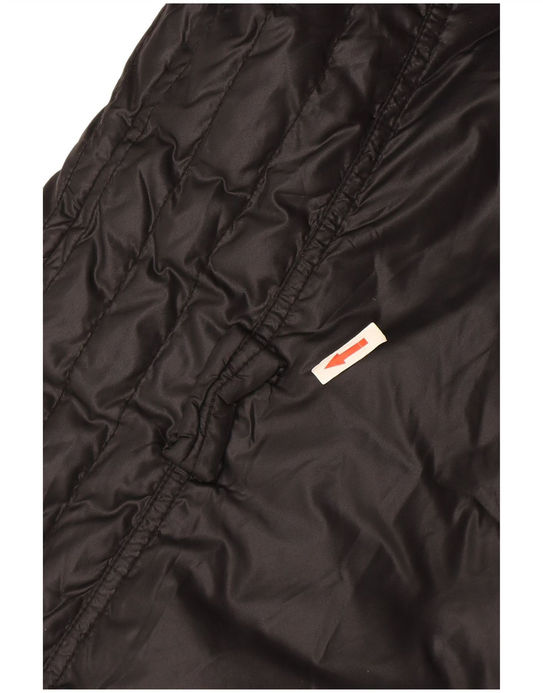 North Sails Veste matelassée à capuche pour femme UK 16 Large Noir Polyamide