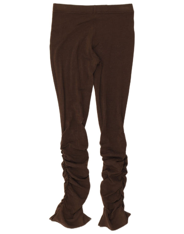 Roccobarocco Womens Leggings UK 8 Small  Brown