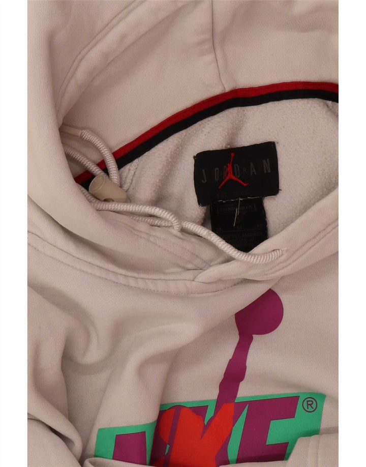 Jordan Pull à capuche graphique pour homme Blanc moyen