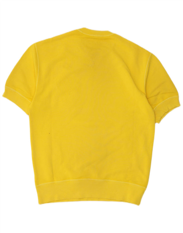 Dsquared2 Pull à manches courtes pour homme en coton jaune Small