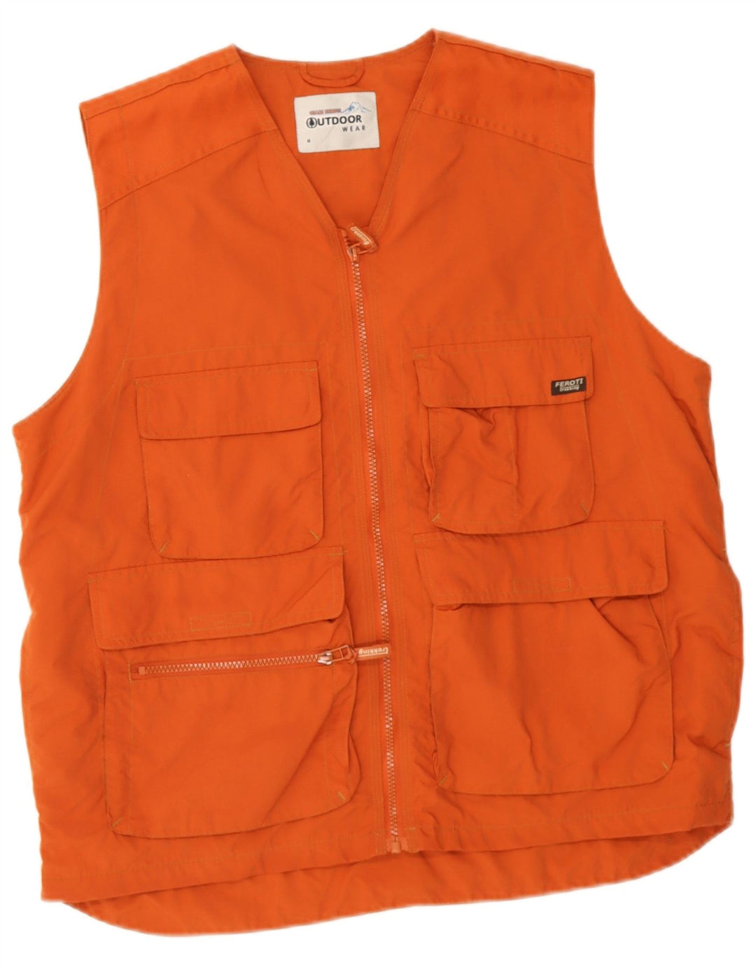Giani Feroti Gilet utilitaire pour homme UK 38 Orange moyen Polyamide