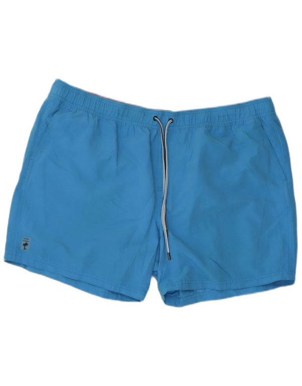 Marks & Spencer Mens Swimming Shorts 2XL Blue Polyester