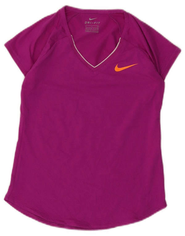 Nike Filles Dri Fit T-Shirt Top 8-9 ans Petit Violet