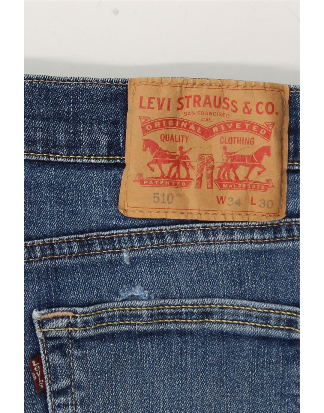 LEVI'S Jean Skinny 510 Homme W34 L30 Bleu Coton