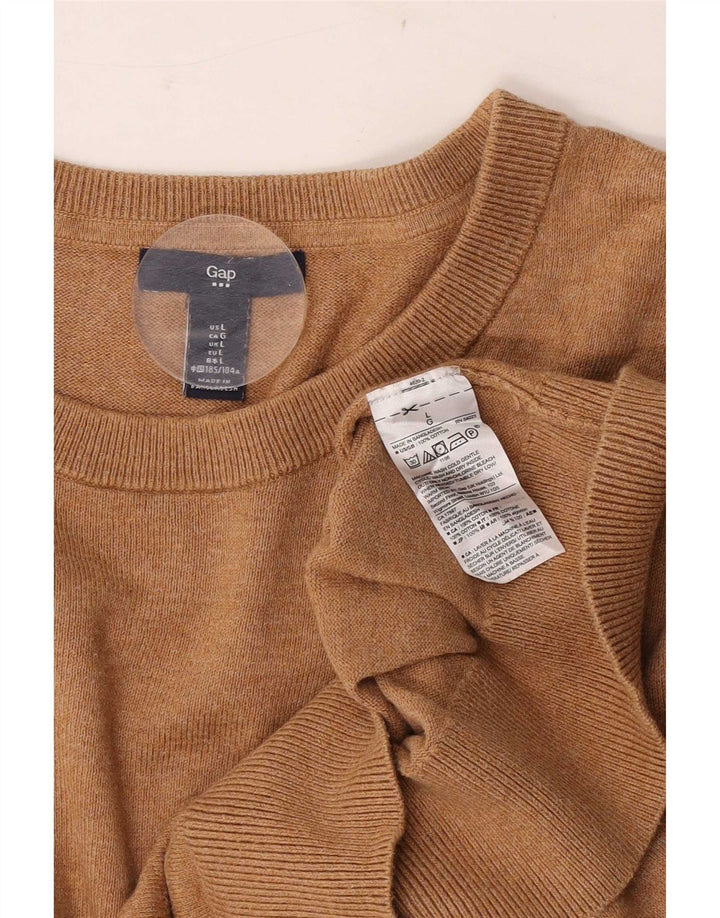 Gap Pull à col rond pour homme en coton marron Taille L