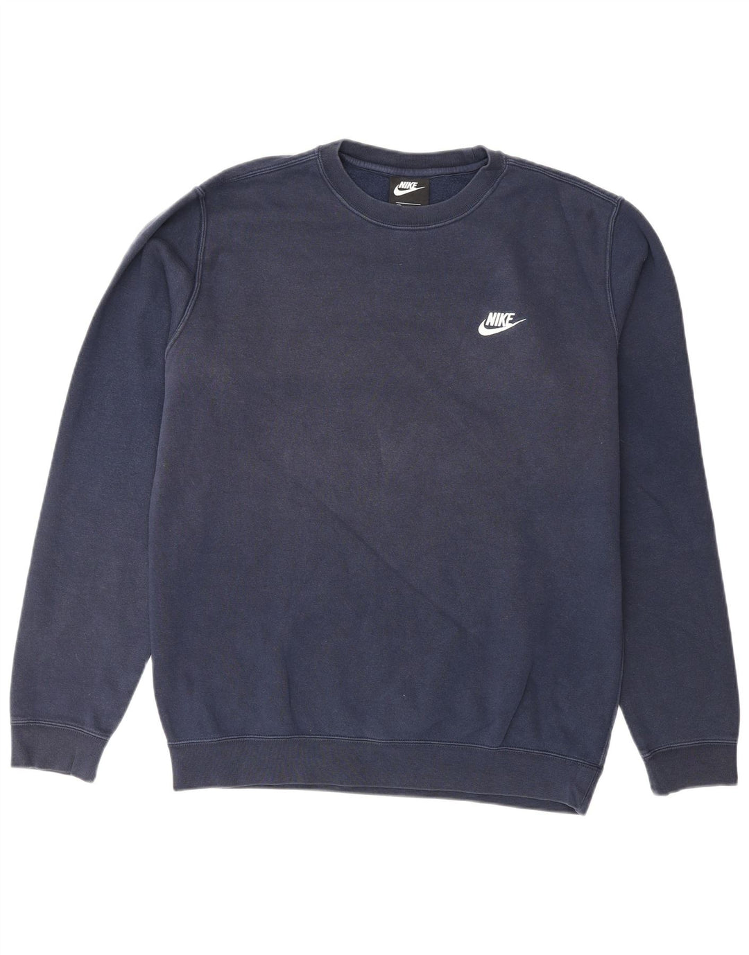 NIKE Sweat-Shirt Homme Bleu Marine Moyen Coton