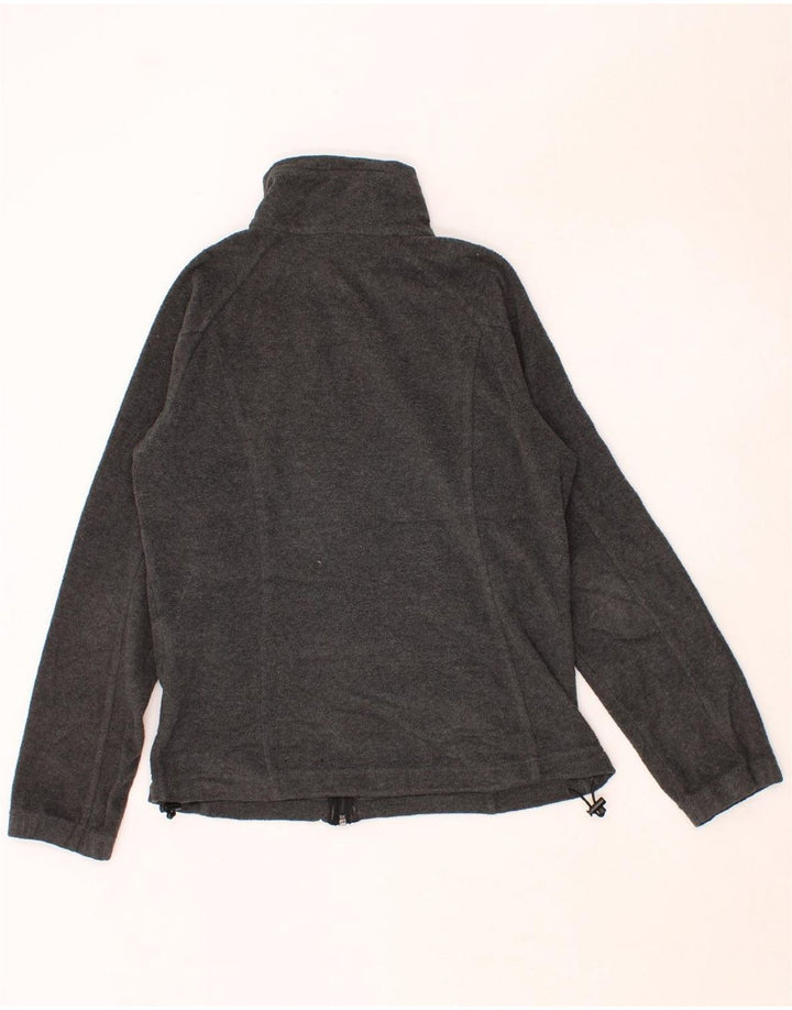 COLUMBIA Womens Fleece Jacket UK 12 Medium Grey Polyester Vintage Columbia and Second-Hand Columbia from Messina Hembry 