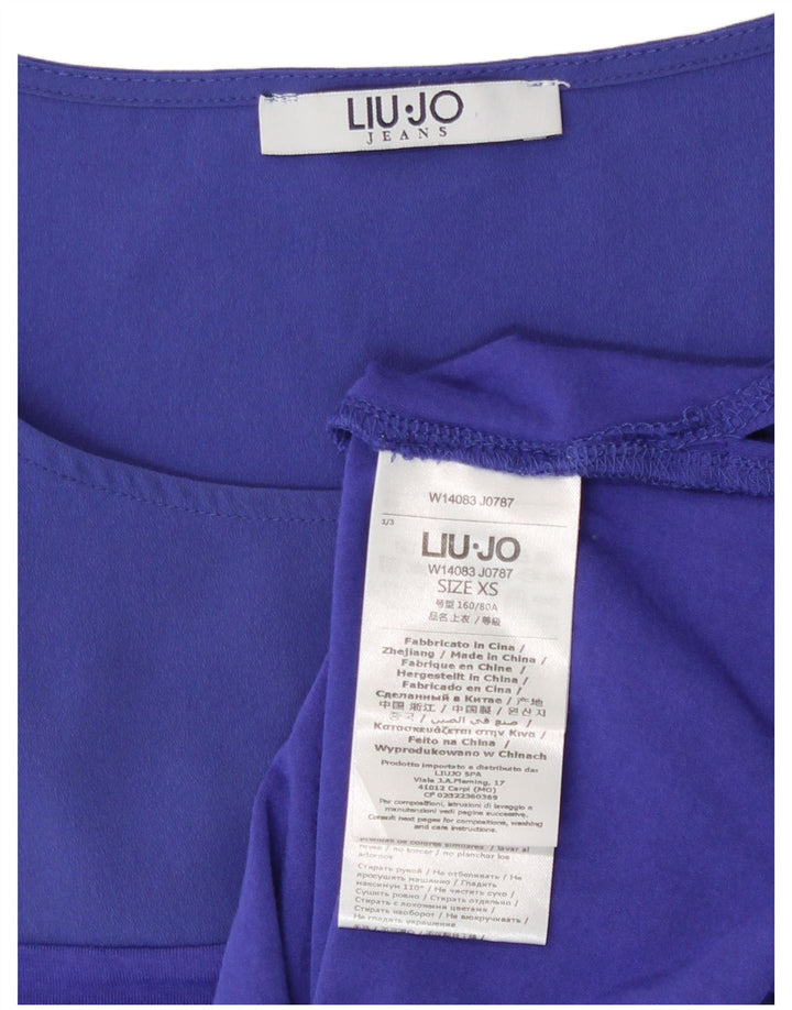 Liu Jo Débardeur Femme UK 6 XS Bleu Viscose
