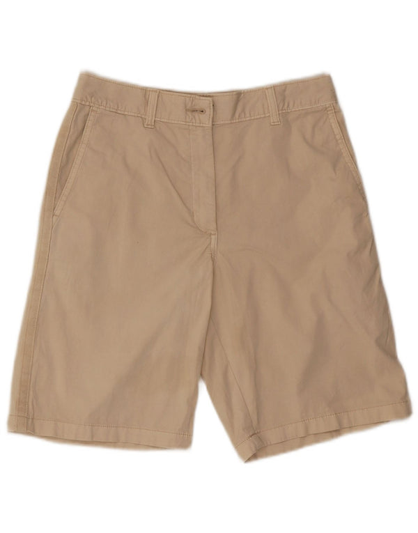 Marks & Spencer Short Chino Femme UK 8 Small W27 Coton Beige