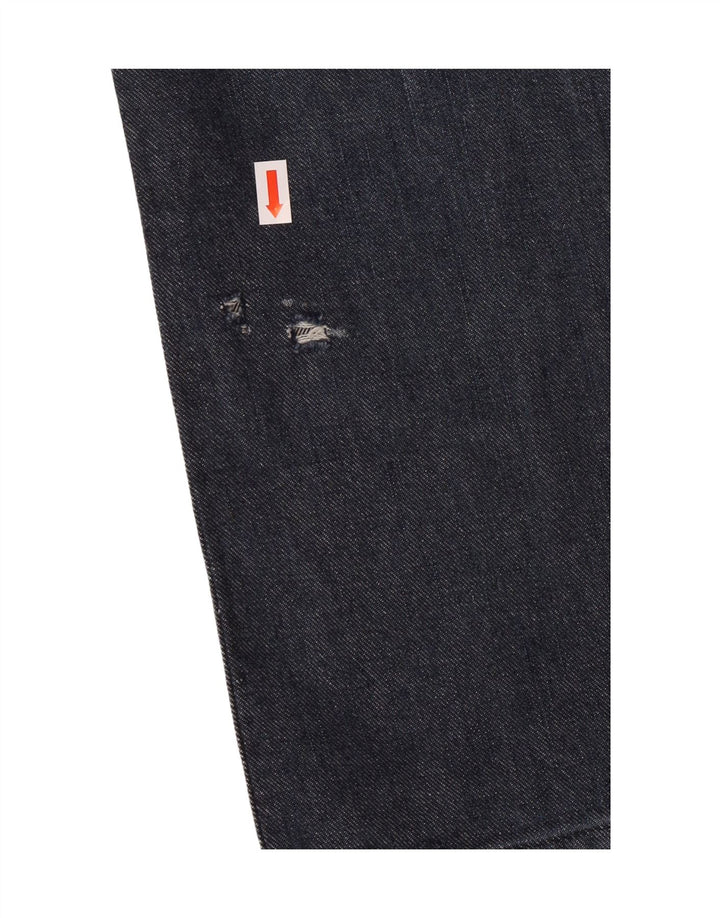 WRANGLER Womens Crank Straight Jeans W33 L31 Blue Cotton
