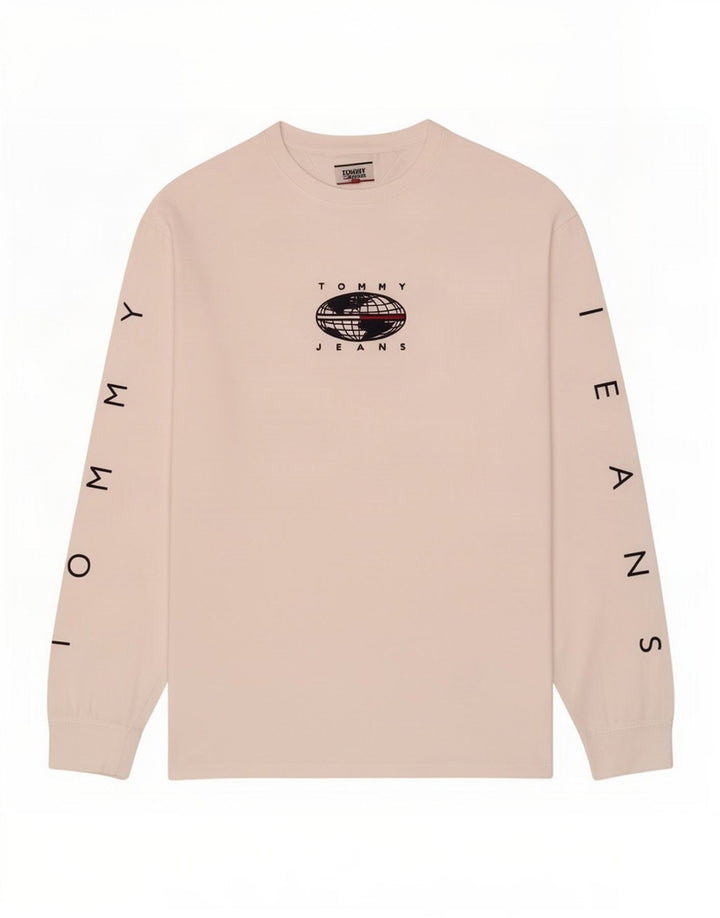 Tommy Hilfiger Haut graphique à manches longues pour homme XL en coton blanc