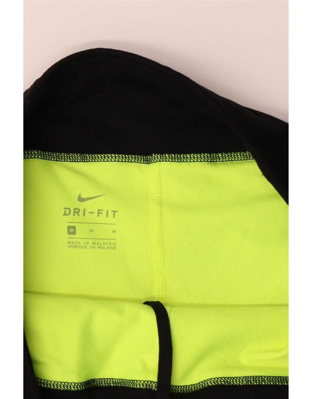 Nike Short de sport Dri Fit pour femme UK14 Noir moyen Colourblock