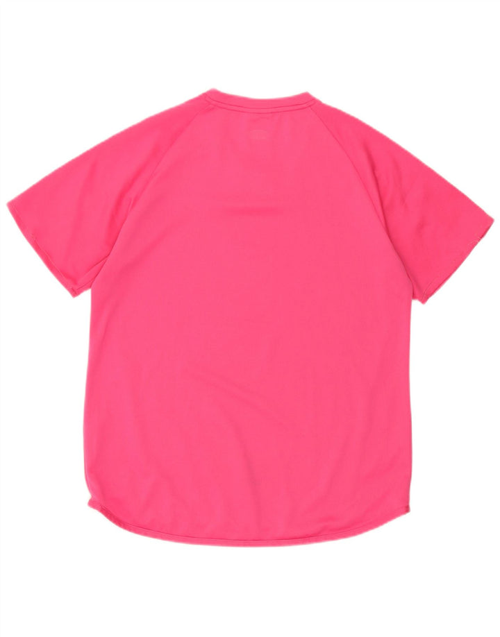 Adidas Clima 365 T-Shirt Top UK 12 Rose Moyen Polyester