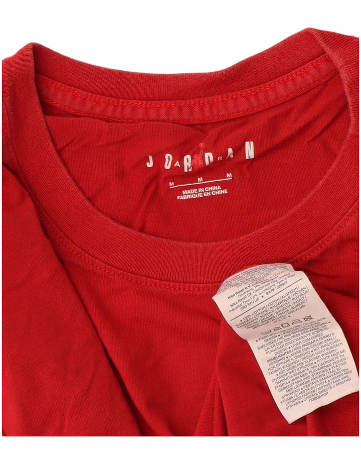 Jordan T-shirt graphique pour homme en coton rouge moyen
