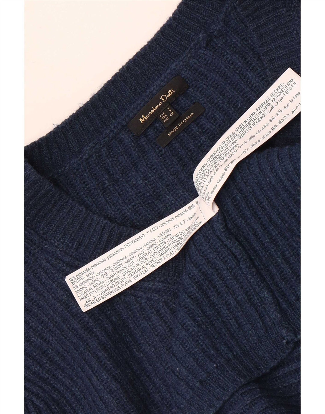 Massimo Dutti Cardigan court surdimensionné pour femme UK 10 Petit Bleu marine