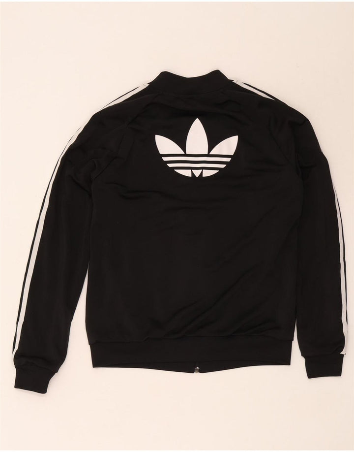 Adidas Veste de survêtement graphique pour femme UK 12 Noir moyen