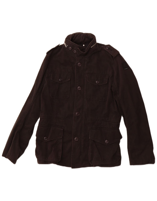 Diesel Veste militaire pour homme UK 40 Large Noir Coton