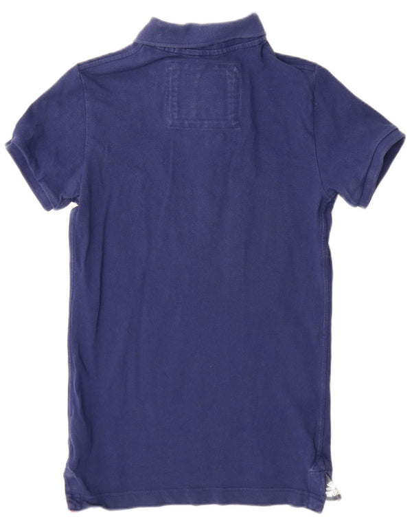 Superdry Polo Homme Petit Bleu Marine Coton