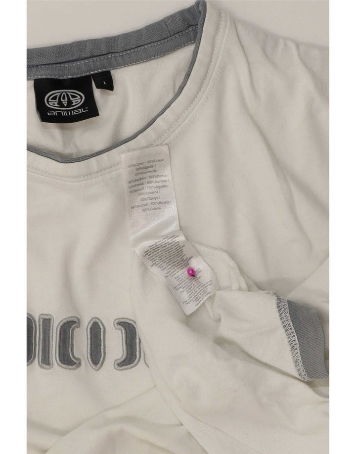 Animal Mens Graphic T-Shirt Top Grand Blanc Coton