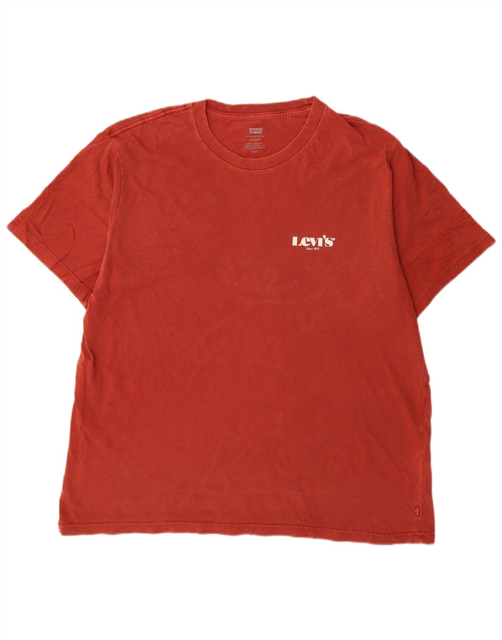 Levi's Tee-Shirt Relaxed Homme Rouge Large Coton