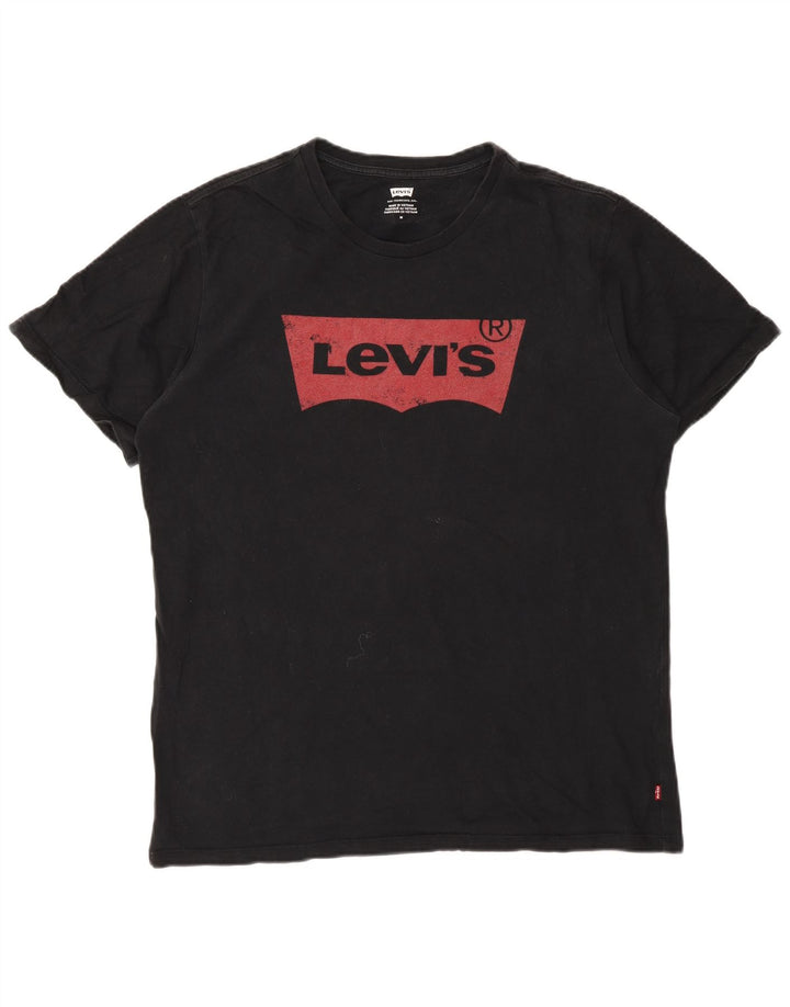 Levi's Tee-Shirt Graphic Homme Noir Moyen Coton