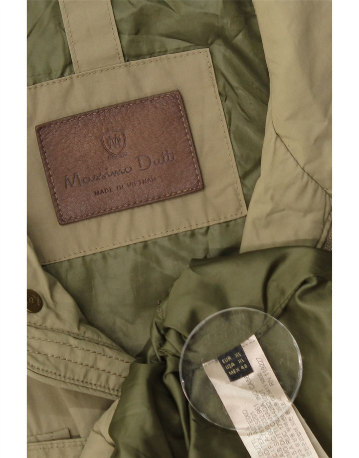 Massimo Dutti Veste utilitaire pour homme UK 42 XL Kaki Nylon