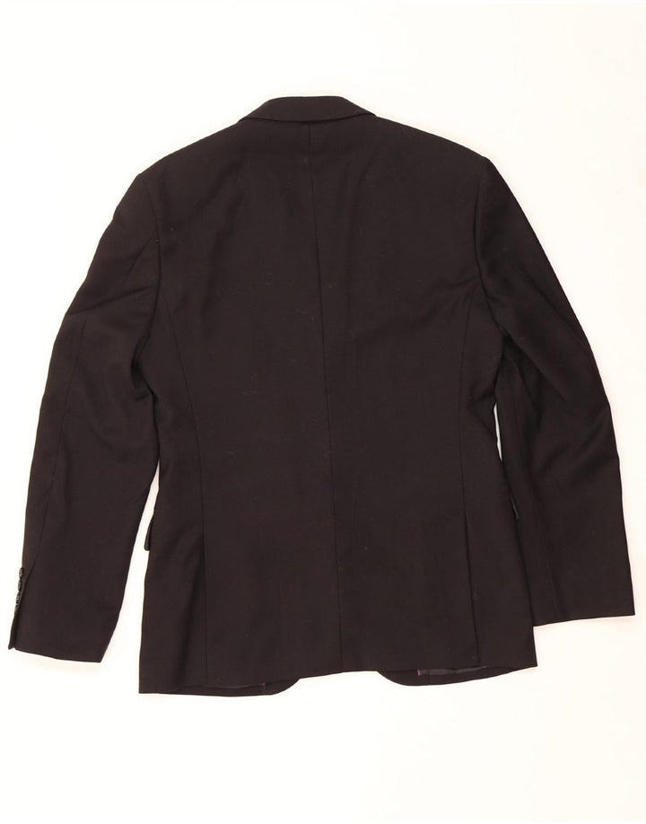 JEAN PIERRE Veste Blazer 2 Boutons Homme UK 36 Petit Noir